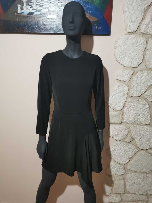 Sukienka czarna mini Milena Płatek r.XS nowa sale -60% super model