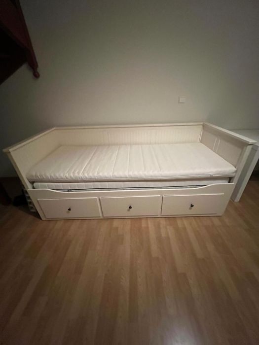 IKEA HEMNES cama individual/dupla com 3 gavetas