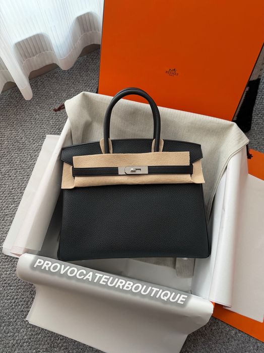 Hermes birkin togo ck89 black 30cm kelly chanel