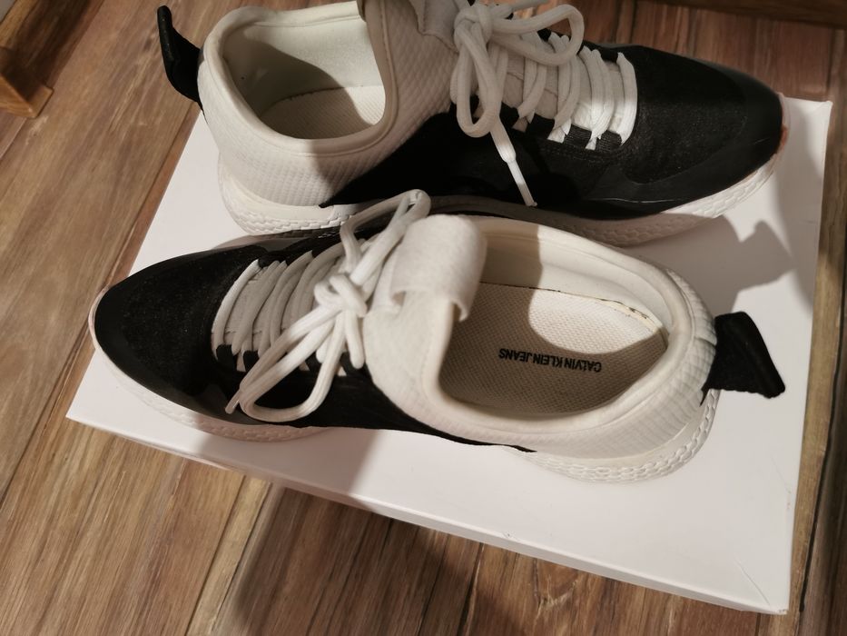 Adidasy calvin klein czarno białe 40