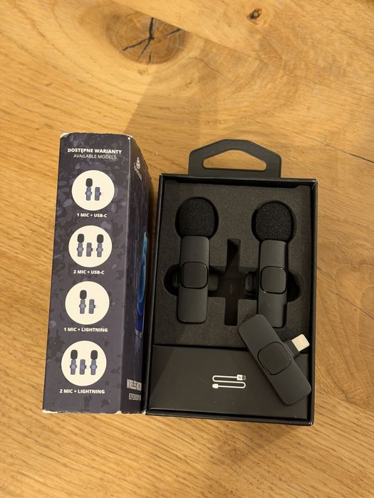 Bezprzewodowy mikrofon- wejście USB lightning