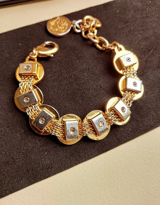 Вінтажний Комплект (кольє, браслет, кліпси) Gianni Versace, Italy 80-x