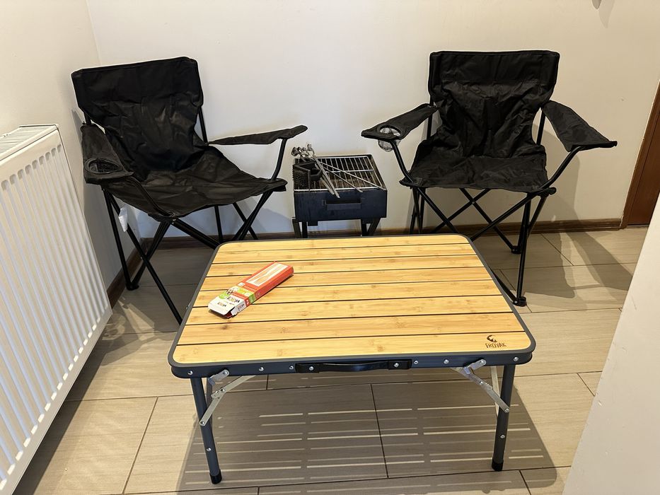 Grill , Mangal , Stól + 2 krzesła Zestaw