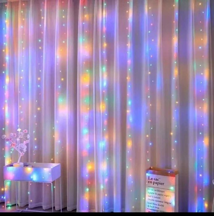 Kurtyna świetlna led 3m×3m z pilotem