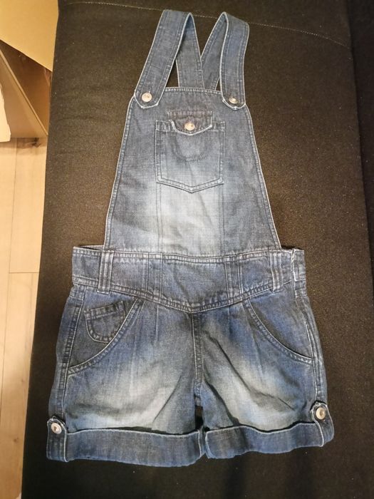 Ogrodniczki dżins r.140/146