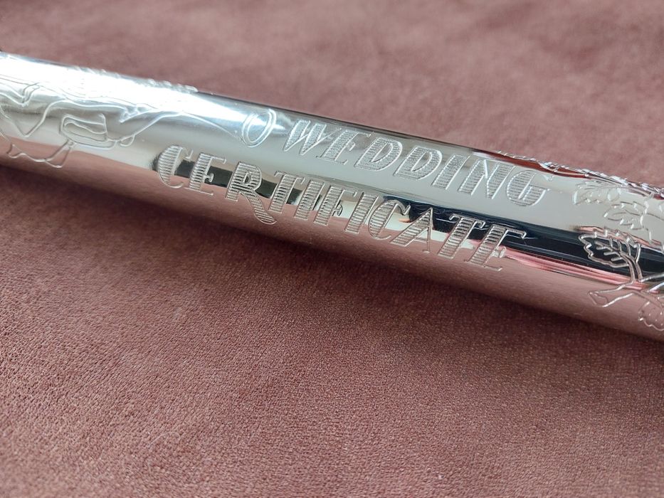 Тубус свдебный сертификат, свадебный антураж, весiльний, подарочный