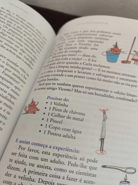 Livro Os Pequenos Cientistas -Experiências para fazer em casa...