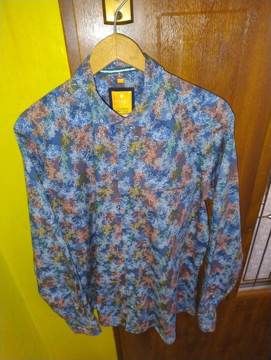 M Redmond koszula casual wzorzysta 100% bawełna organiczna