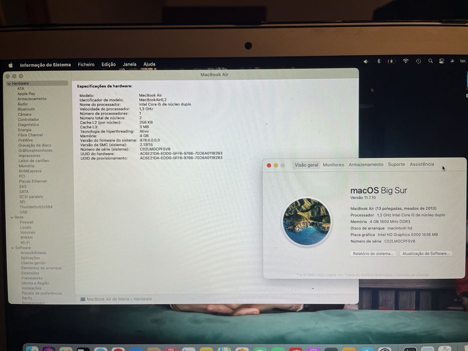 MacBook Air 6,2 2013 Apple