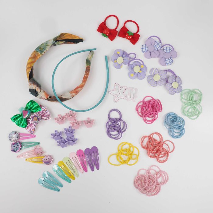 zestaw akcesoriów do włosów dla dziwczynki 127 sztuk