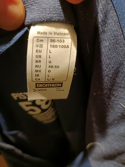 kurtka i spodnie narciarskie  męskie Decathlon wedza 580