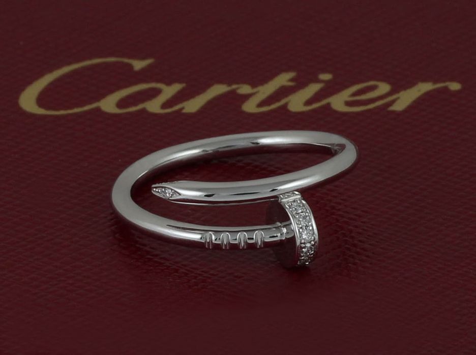 Золотое кольцо Cartier Juste un Clou (Гвоздь)с природными бриллиантами