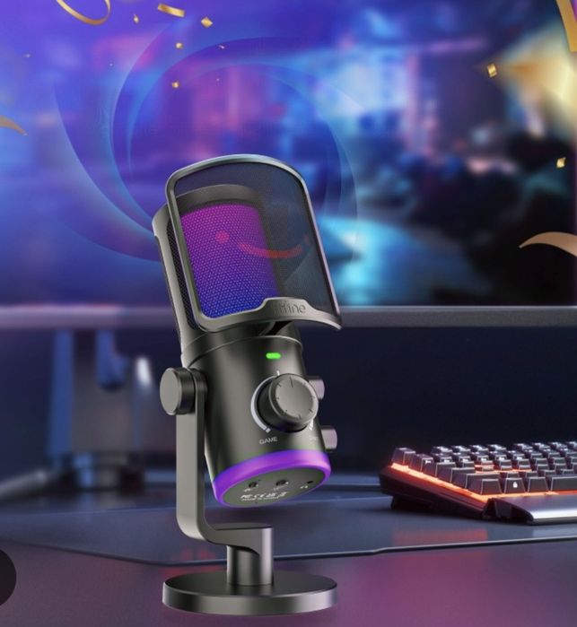 Mikrofon pojemnościowy studyjny RGB