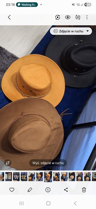 Kapelusz indiana Jones nowy 1 szt