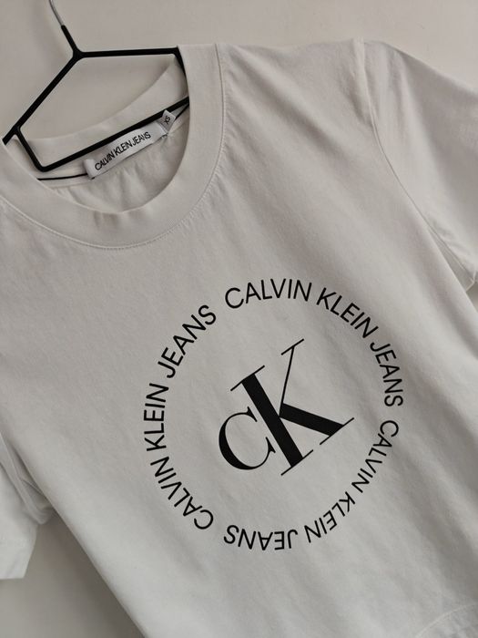 Calvin Klein Jeans bluzka koszulka sportowa krótki rękaw damska XS/S