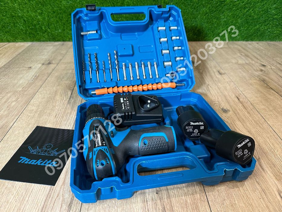 Аккумуляторный шуруповерт дрель Makita DF330DWE комплект 2 АКБ 12V 3Ah