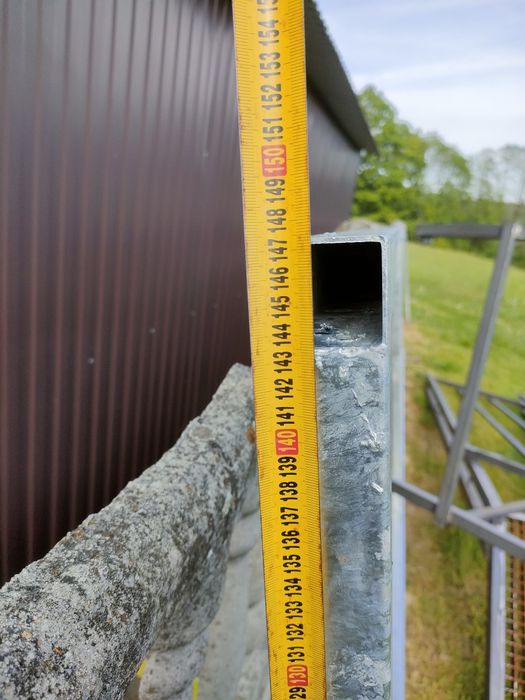 Brama przesuwna ocynk 4.5 m światła 147 cm wysoka