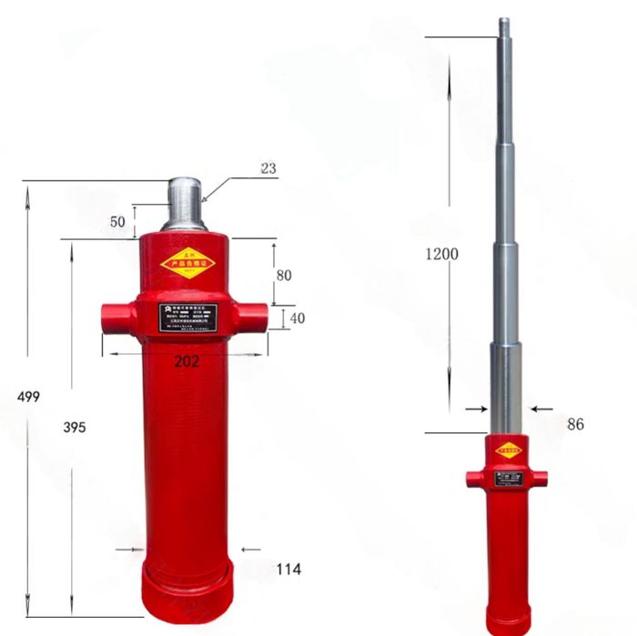 Гідроциліндр 4 штоки !