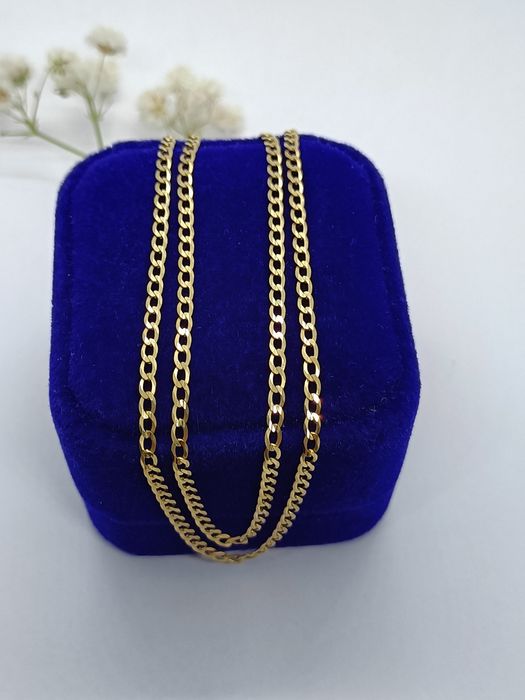 Łańcuszek pancerka ze złota, złoto pr 585