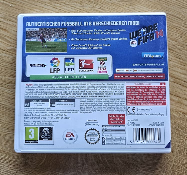 Nintendo 3ds Fifa 14