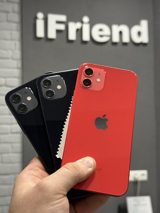 iPhone 12 64/128/256gb red, black 100% батарея, надаєм гарантію