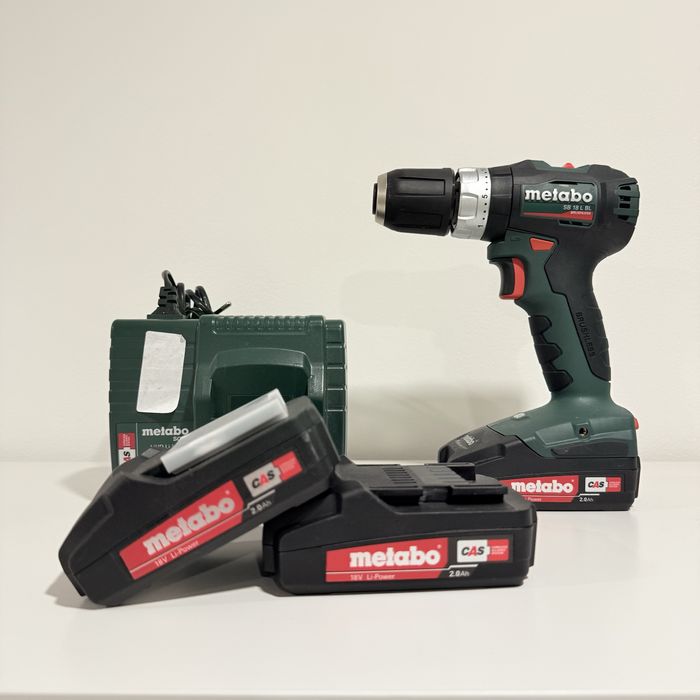 Berbequim Metabo Brushless com 3 baterias