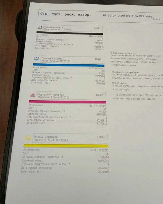 HP Color LaserJet Enterprise flow M 880 z