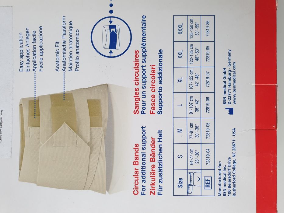 Gorset, pas sznurówka lędźwiowo- krzyżowa S