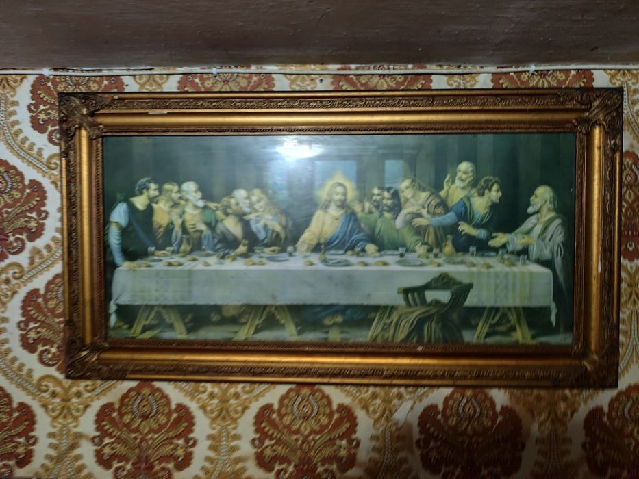 Ceia de Cristo quadro antigo