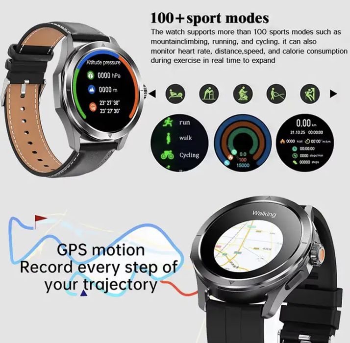 Смарт часы S4 Ultra Спорт! В металлическом корпусе с AMOLED Экраном!