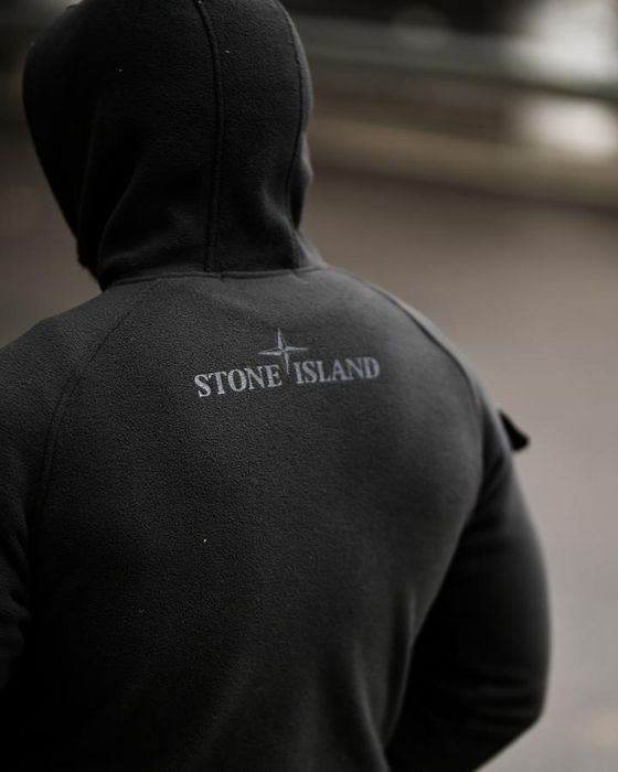 Теплий костюм Stone зі вставками зима чорний колір для чоловіків