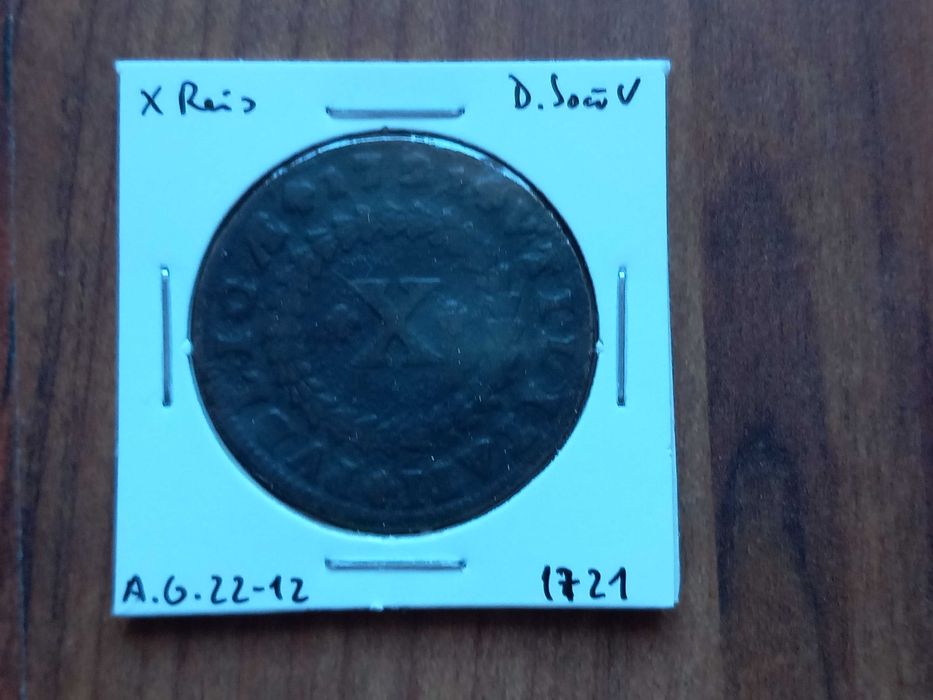 Moeda X Reis 1721 D. João V