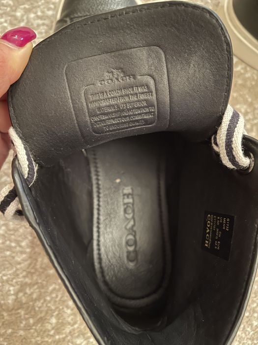 Продам чоловічі кеди з натуральної шкіри Coach розм. 43-43,5