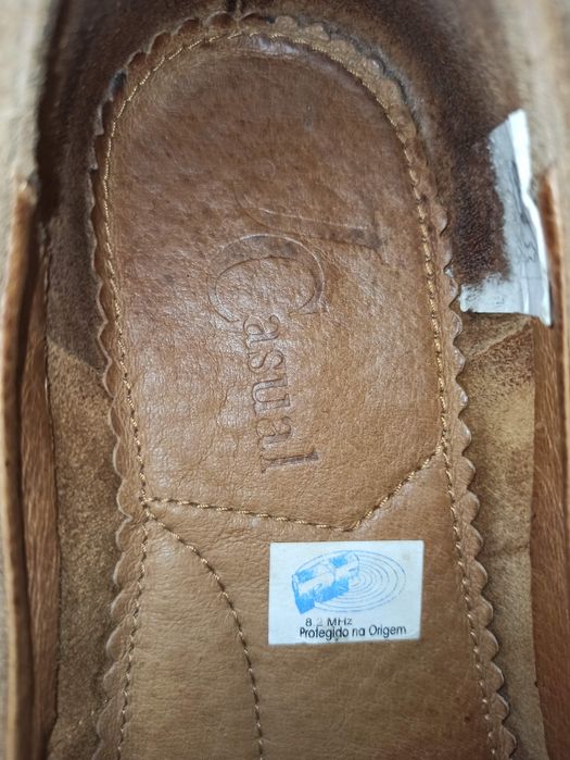Sapatos castanho claro  camurça tam35 marca: J casual