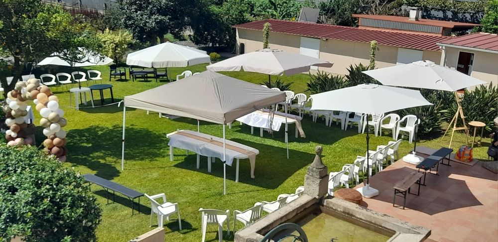 Festeja ao ar livre na Casa Jardim