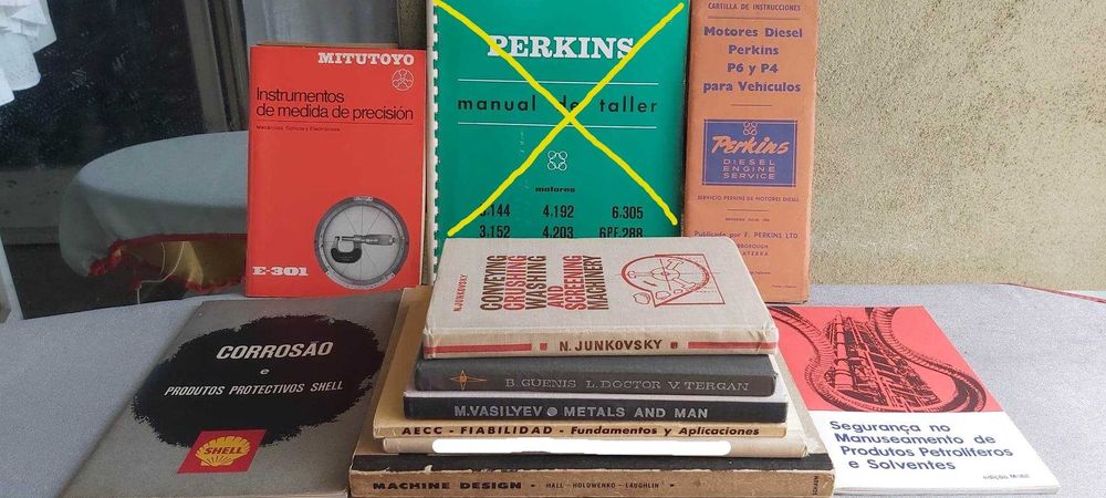 Livros de Mecânica e Metais (Raridades)