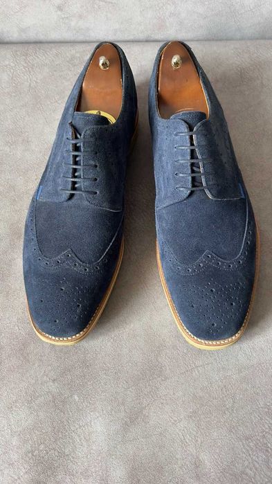 Нові Оригінальні Замшеві Броги Gordon&Bros 28см