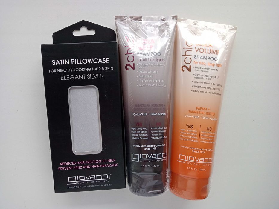 Атласная наволочка Giovanni 50 * 70 элегантное серебро в упаковке