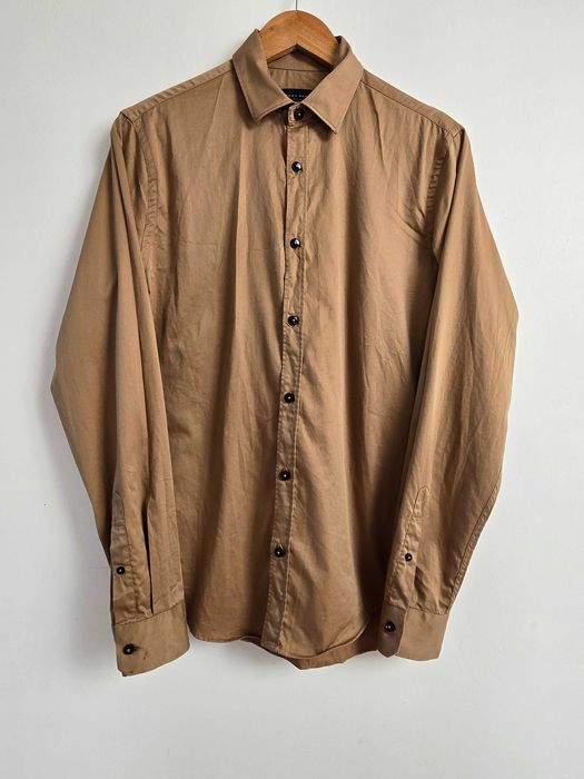 Jasnobrązowa koszula Zara Man