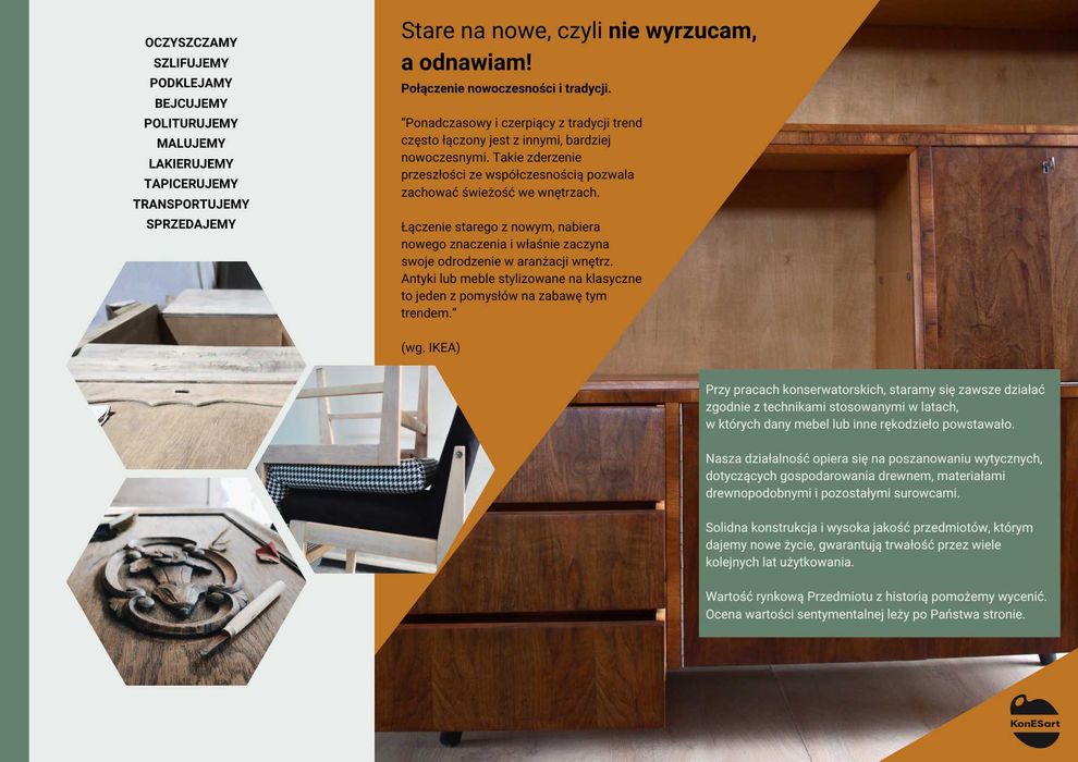 Konserwacja Mebli i Rękodzieła