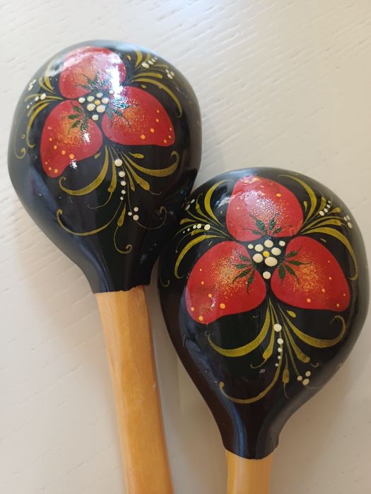 Дерев'яні ложки хохлома 19 см.