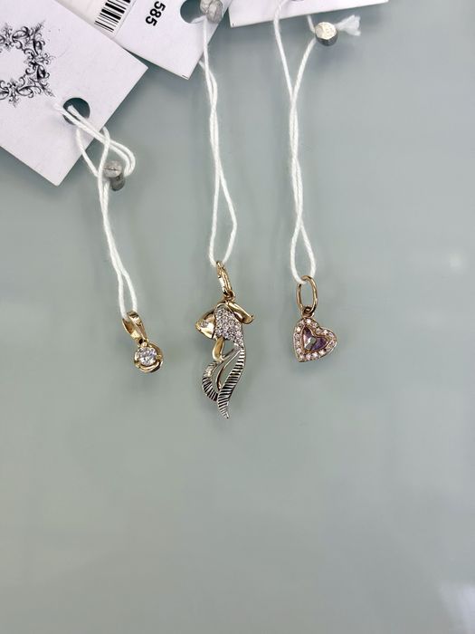 Золоті підвіси в асортименті 585 проби