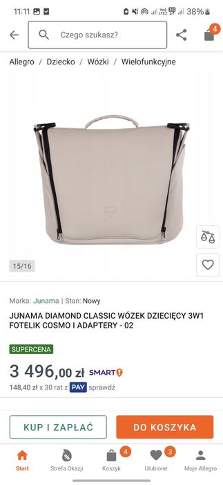 Wozek junama diamond 3w1