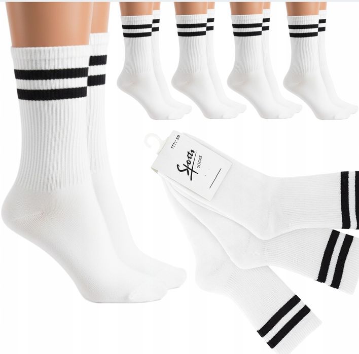 Wysokie Oldschoolowe Skarpetki 38-39