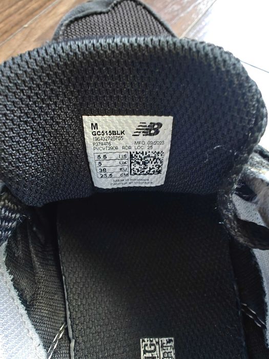 New balance 515 black r.38  GC515BLK