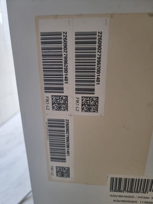 Frigorífico bosh kgv36vw32s