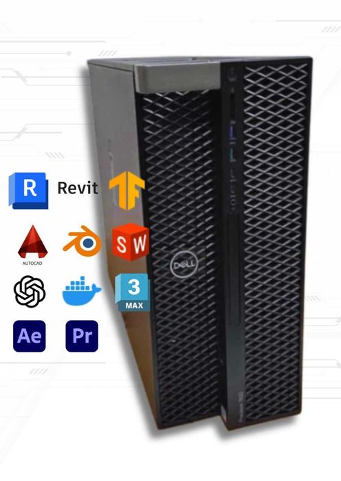 Сервер для 3D-рендерінгу, відеомонтажу, графіки, математики DELL 7820