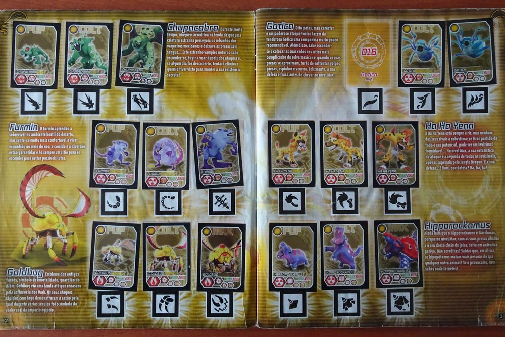 Cadernetas Invizimals  da Panini