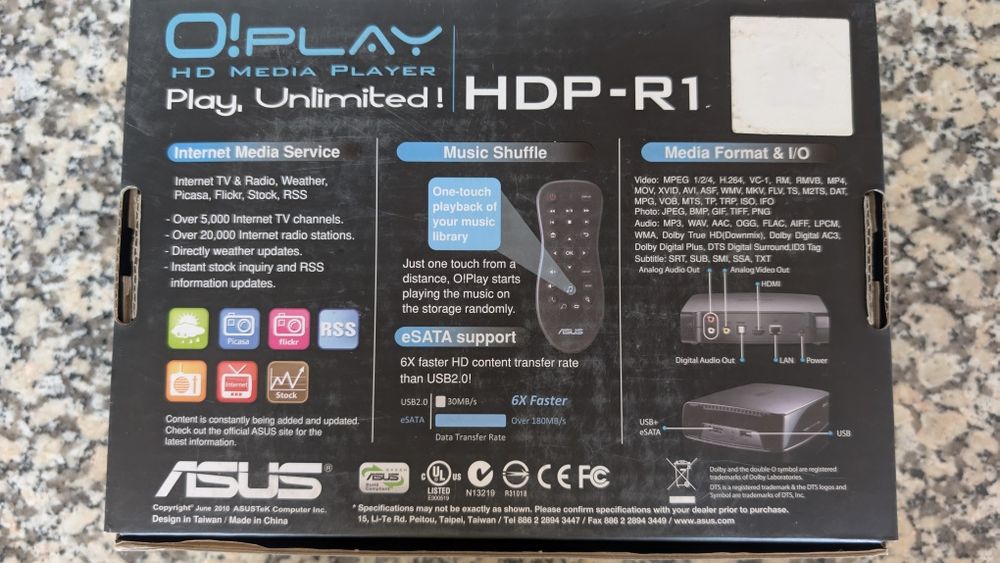 Asus O!Play Media Player HDP-R1