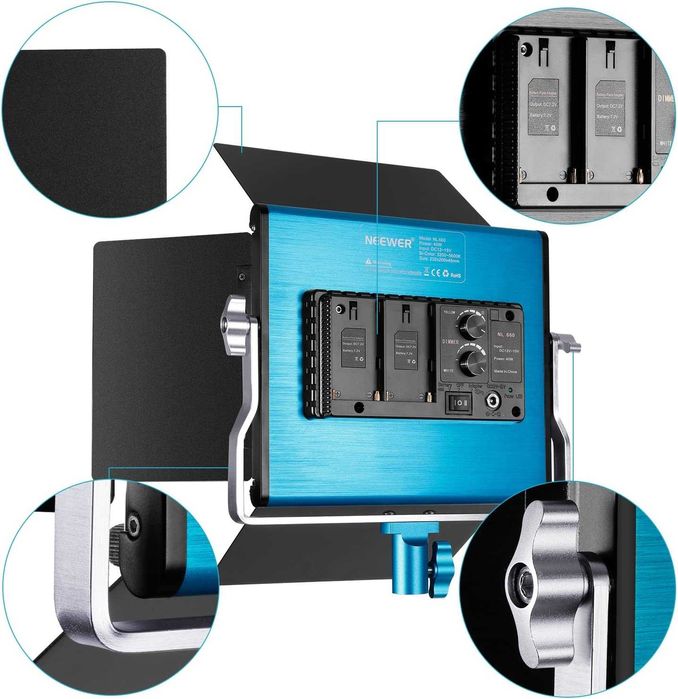 Iluminadores LED CRI 97+ 660LEDs fotografia e vídeo